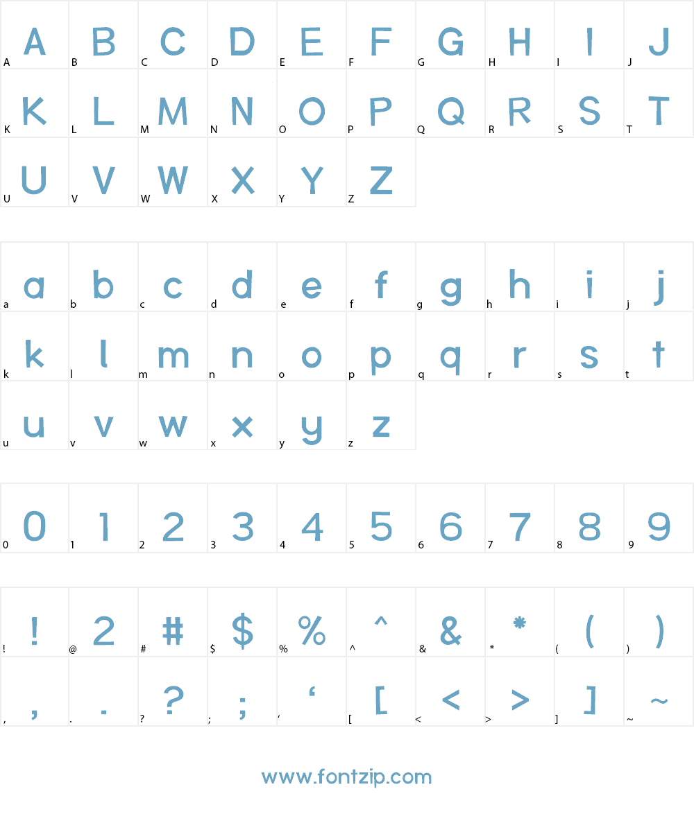 Out of Cn'R Font Character
